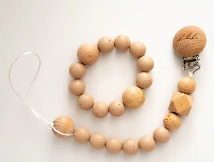 Addison Soother Clip & Teething Ring