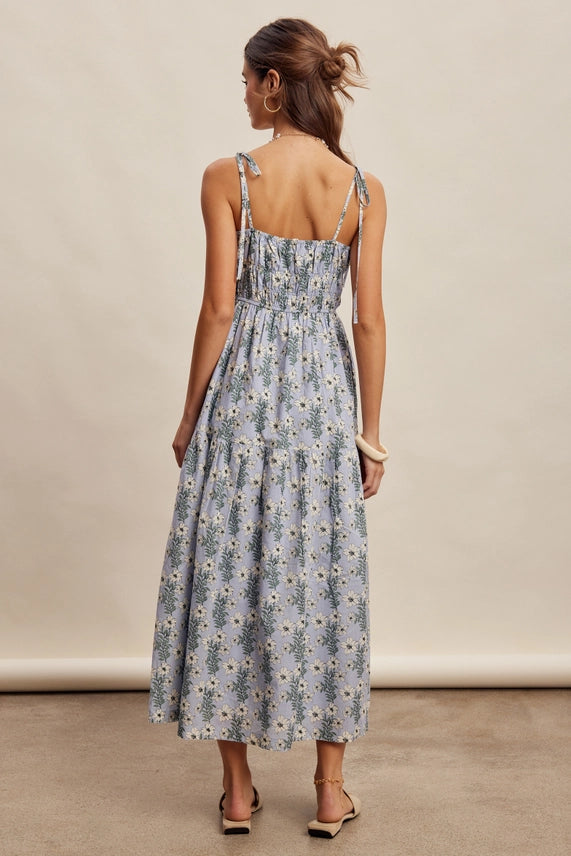Bluebell Bloom Smocked Maxi Dress
