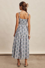 Load image into Gallery viewer, Bluebell Bloom Smocked Maxi Dress
