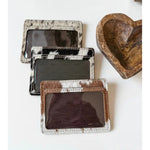 Load image into Gallery viewer, Cowhide Clear Id Card Holder
