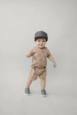 Load image into Gallery viewer, Mebie Baby - Peace Button Short Set
