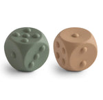 Load image into Gallery viewer, Mushie - Dice Press Toy 2 Pack
