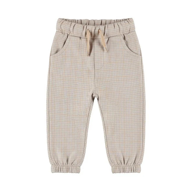Dirkje Checked Loose-Fit Trousers – Harbour Mist