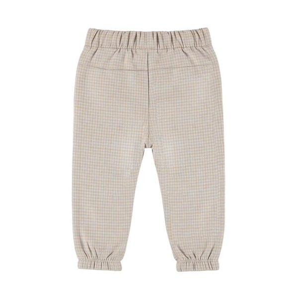 Dirkje Checked Loose-Fit Trousers – Harbour Mist