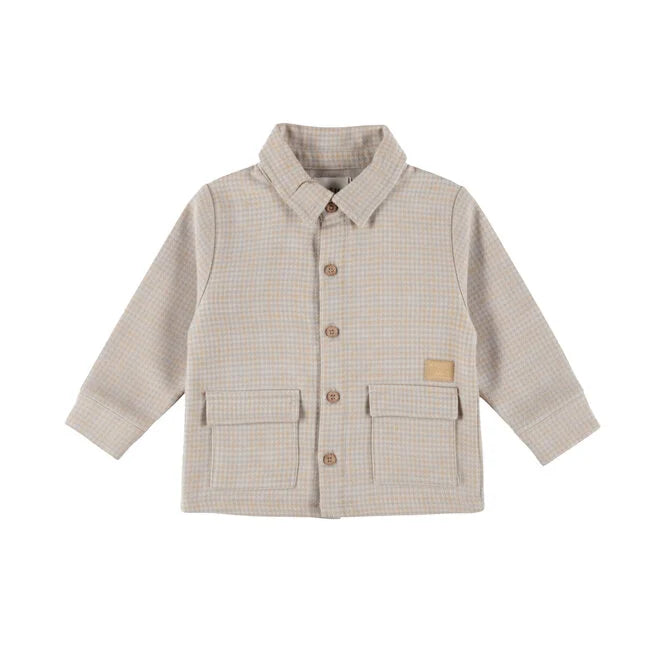 Dirkje Checked Button-Up Shirt – Harbour Mist