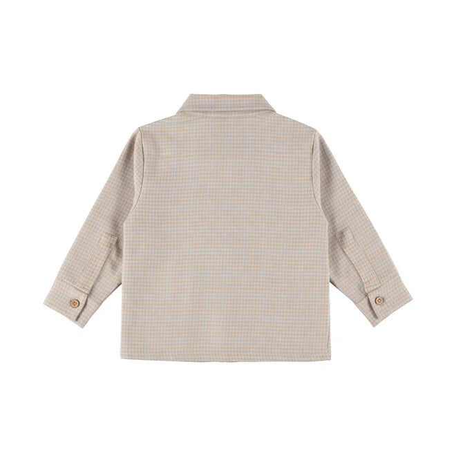 Dirkje Checked Button-Up Shirt – Harbour Mist