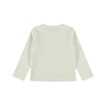 Load image into Gallery viewer, Dirkje Bow Ribbed Long Sleeve Top – Antique White
