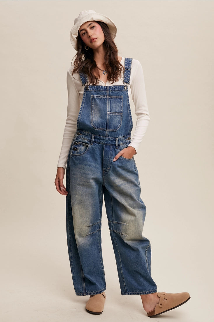 Barrel Jean Denim Overall