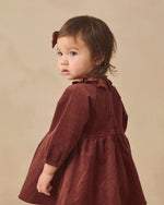 Load image into Gallery viewer, Quincy Mae - Simone Dress – Black Cherry Corduroy
