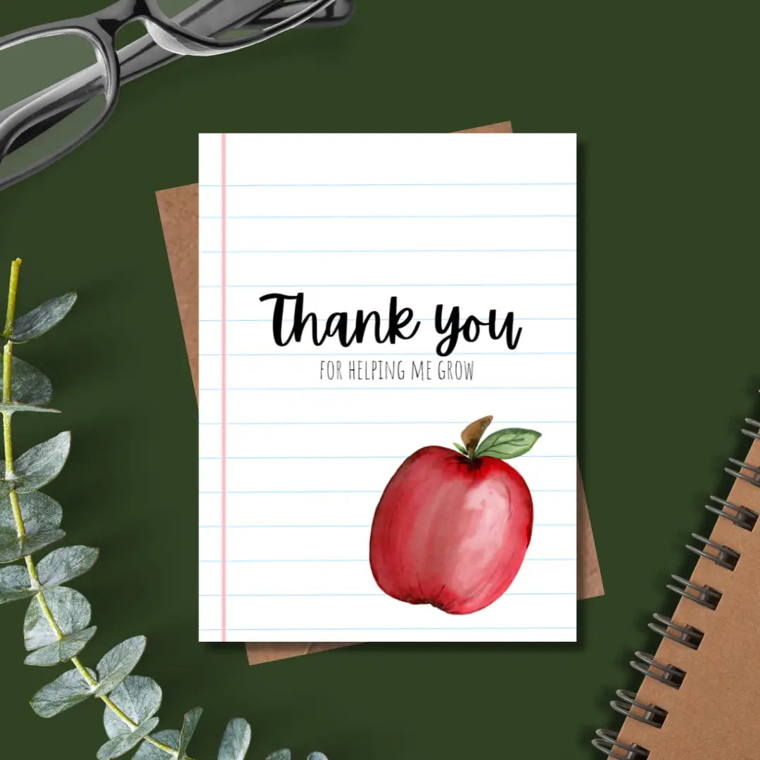 Thank You Teacher Greeting Card