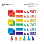 Load image into Gallery viewer, CONNETIX Rainbow Starter Pack 60 pc
