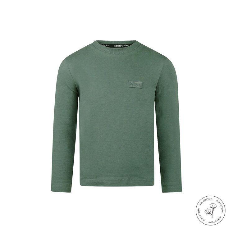 Koko Noko Organic Cotton Long Sleeve Top – Dark Green