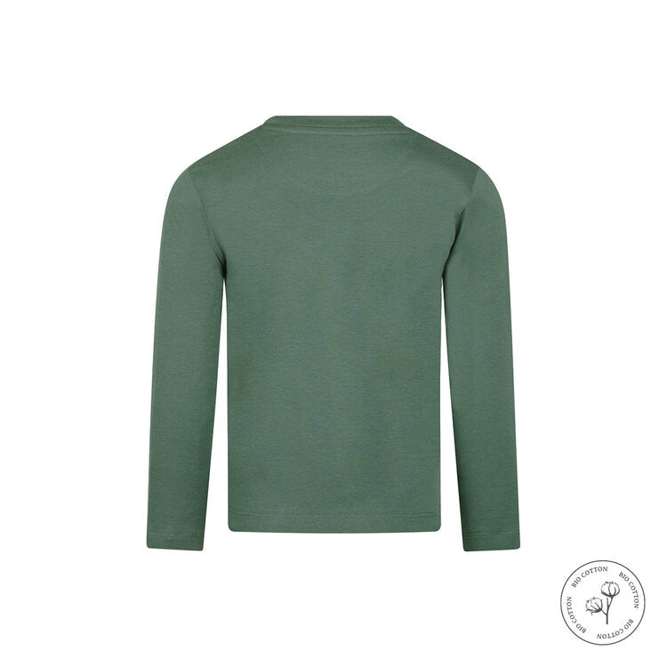 Koko Noko Organic Cotton Long Sleeve Top – Dark Green