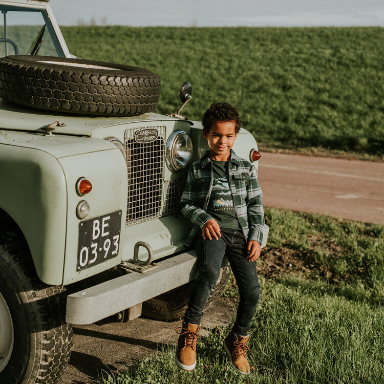 Koko Noko Checked Zip Shacket – Green Gables