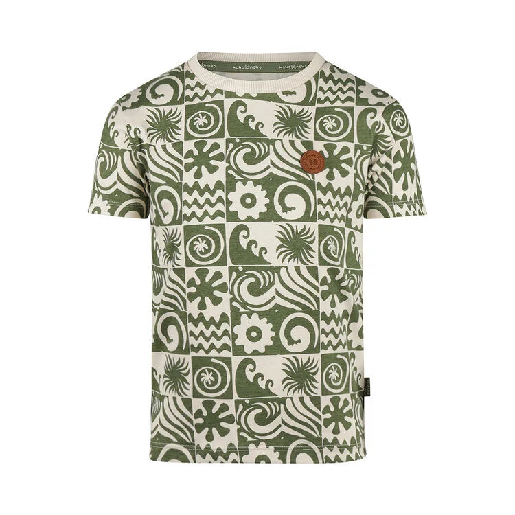 Olive Green Waves T-Shirt