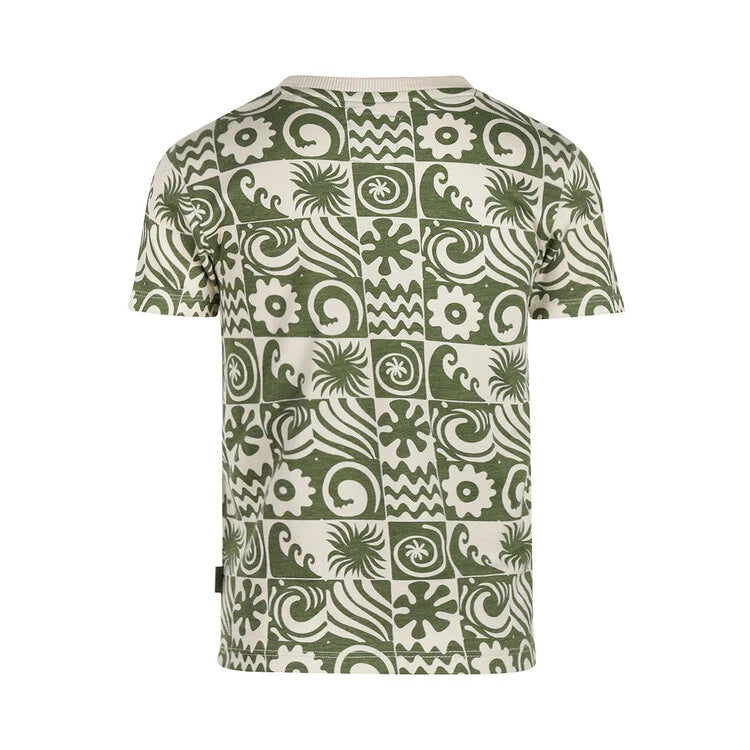 Olive Green Waves T-Shirt
