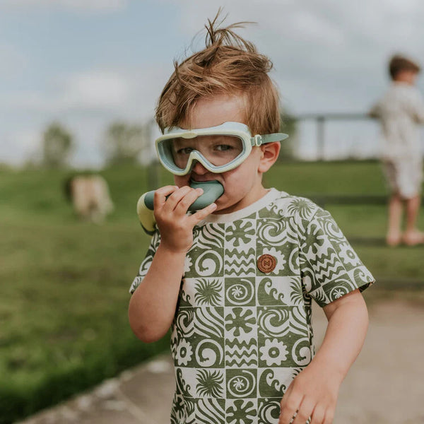 Olive Green Waves T-Shirt