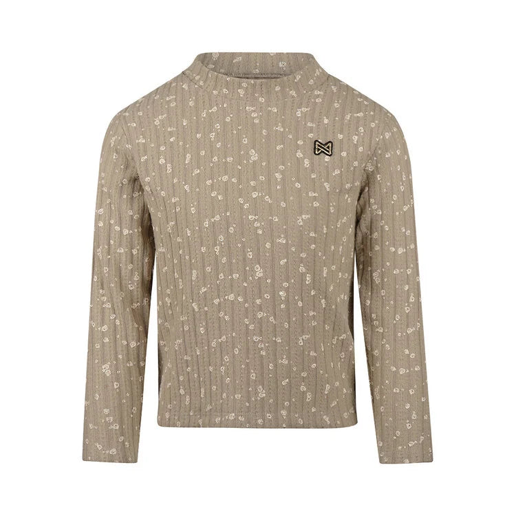 Koko Noko - Floral Ribbed Long-Sleeve