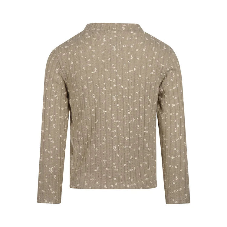 Koko Noko - Floral Ribbed Long-Sleeve
