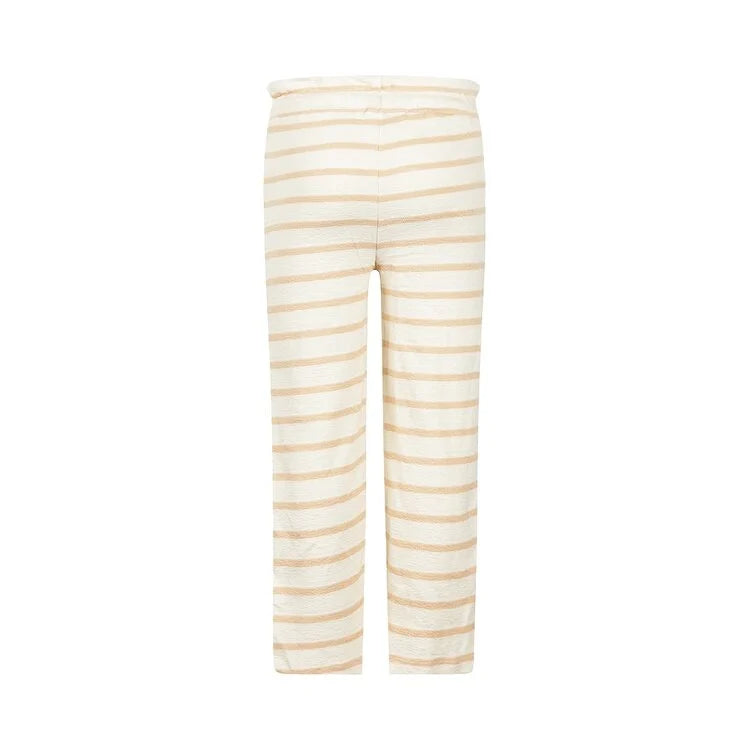Wide Leg Trousers Sand Stripe